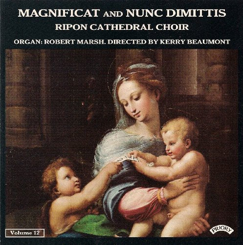 CD cover: "Magnificat & Nunc Dimittis Vol. 12" featuring Renaissance painting.