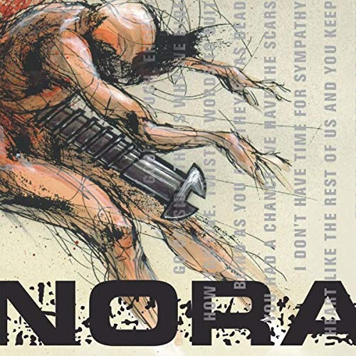 CD cover for Nora’s “Losers Intuition” featuring sketched figure and axe.