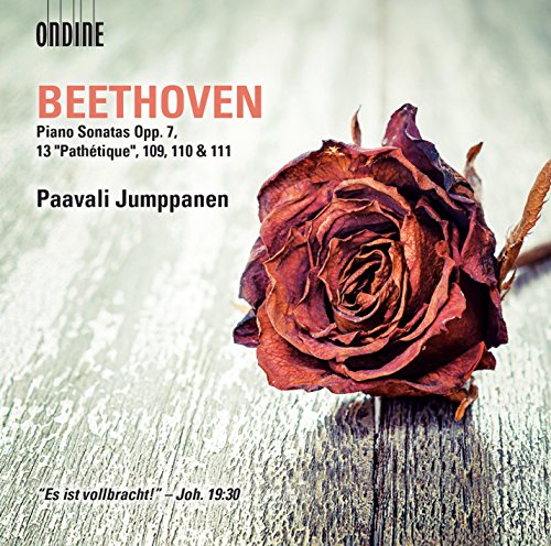 CD cover: Beethoven piano sonatas by Paavali Jumppanen, with a dried rose.
