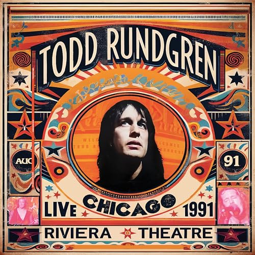 Todd Rundgren album cover, portrait within ornate, colorful circular design.