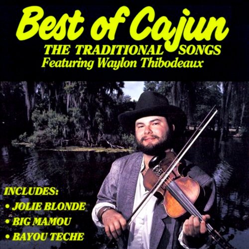 CD cover featuring Waylon Thibodeaux with a fiddle, swamp background.