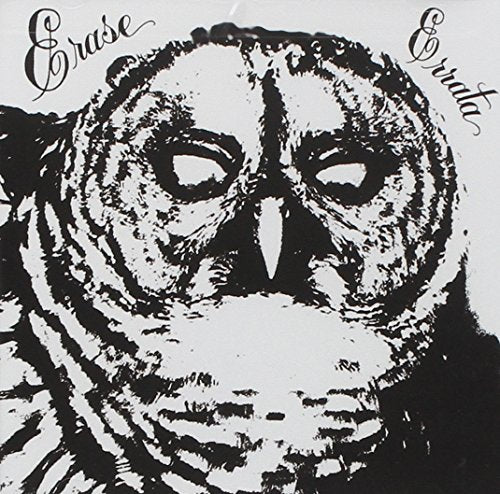 Black and white CD cover featuring a close-up of an owl’s face.