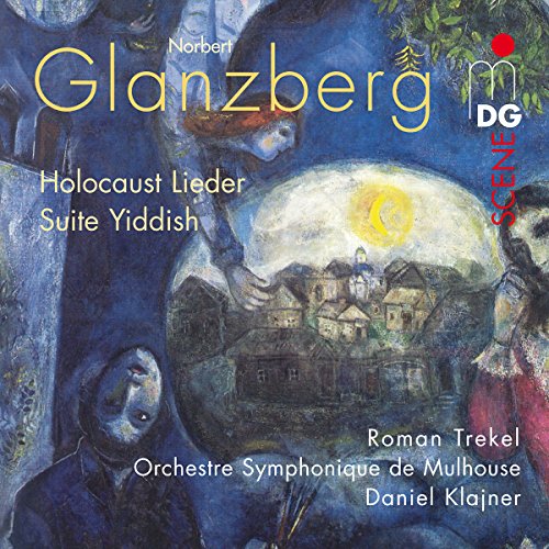 CD cover featuring abstract painting of a town and mournful figure.