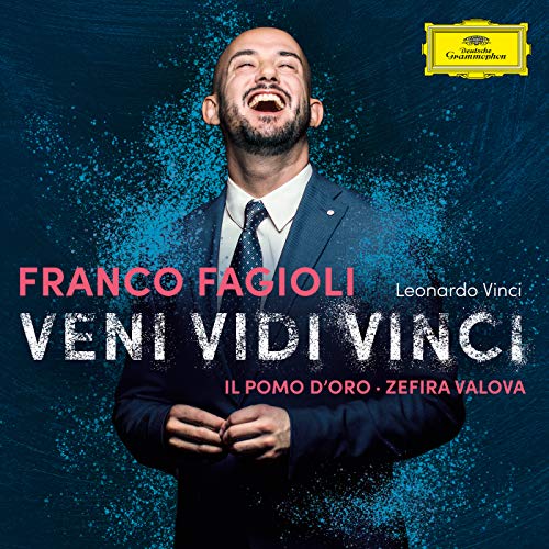 CD cover featuring Franco Fagioli, a smiling man in a suit.