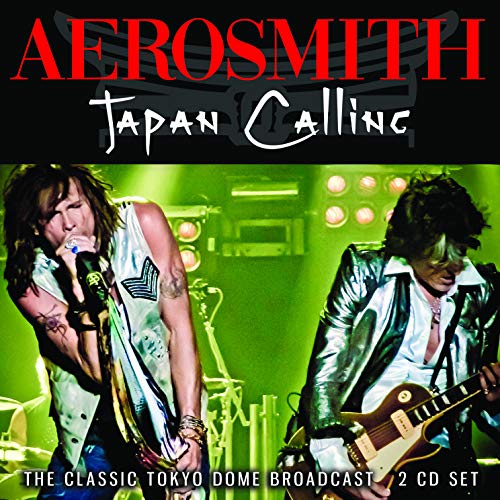 Aerosmith “Japan Calling” 2CD set cover with band members performing.