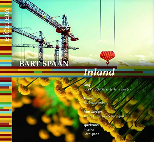 CD cover for Bart Spaan’s “Inland” featuring cranes and foliage.