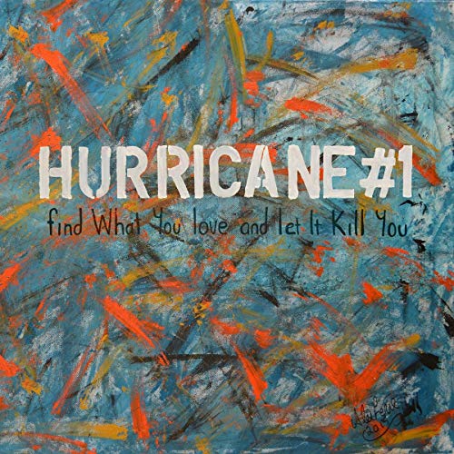 CD cover with abstract blue and orange paint strokes, bold white text.