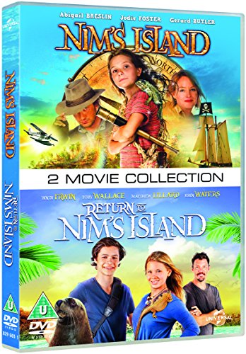 DVD cover for Nim's Island and Return to Nim's Island featuring the movie casts.
