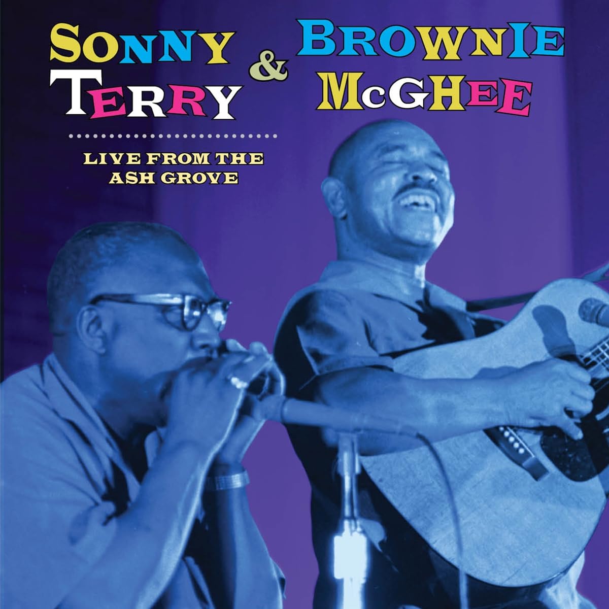 CD cover featuring Sonny Terry and Brownie McGhee performing live.