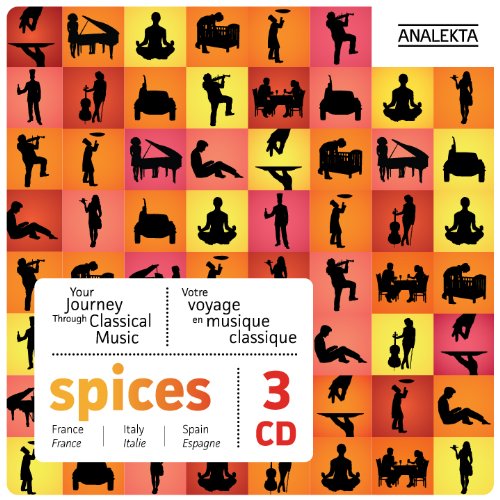 CD cover with silhouettes of musicians and instruments in orange squares.