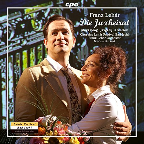 CD cover for Franz Lehár’s “Die Juxheirat” opera, featuring two performers.