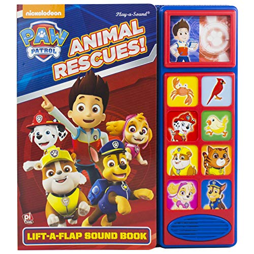 Nickelodeon PAW Patrol - Animal Rescues! Lift-a-Flap Sound Book - PI Kids