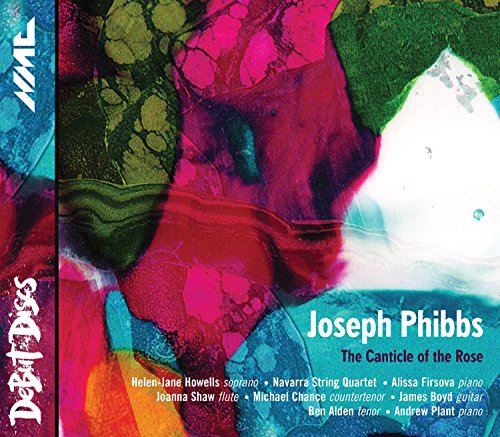 CD cover for "The Canticle of the Rose" with abstract floral art.