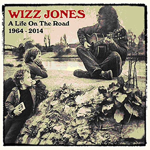 Wizz Jones album cover featuring a guitarist and small group of people.