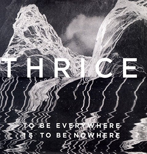 Thrice album cover: abstract white waves and bold text on black.