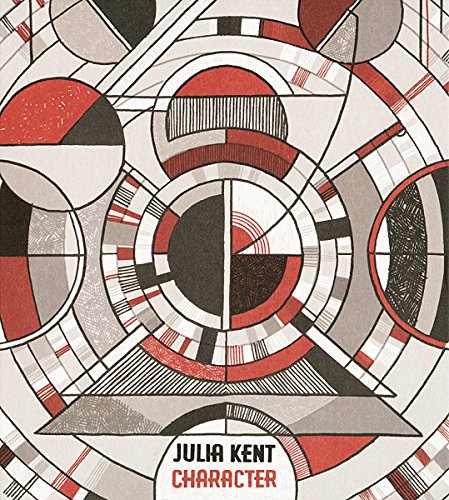 CD cover: abstract geometric design with red and gray elements, "Julia Kent Character".