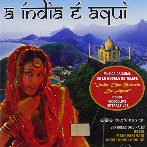 CD cover: woman in red, Taj Mahal, Rio de Janeiro backdrop.