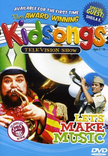 DVD cover for “Let’s Make Music” featuring musicians and colorful text.