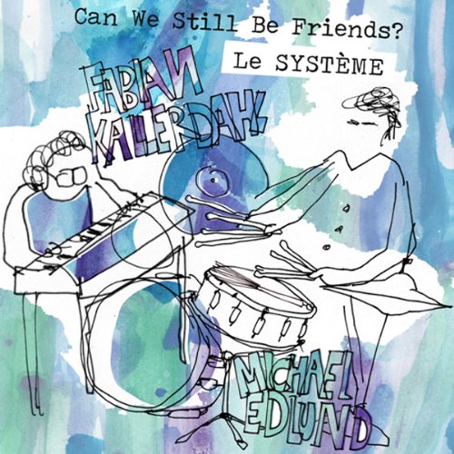CD cover with watercolor illustration of musicians and text.