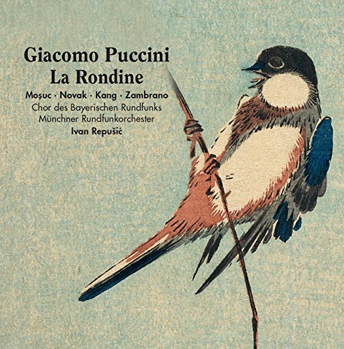 CD cover for Pucciniās āLa Rondineā featuring an illustrated swallow.