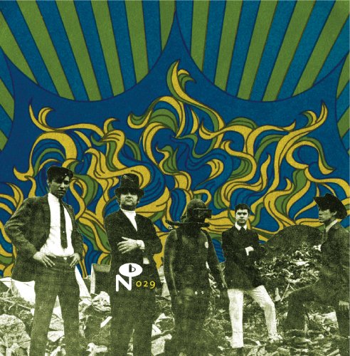 Album cover featuring a band portrait with swirling psychedelic artwork.