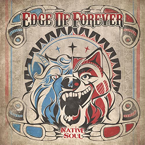 CD cover: split-face bear and wolf illustration with Native American motifs.