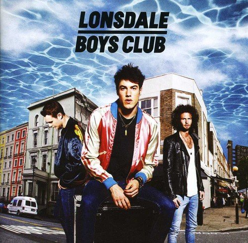 CD cover for Lonsdale Boys Club featuring three young men in front of buildings.