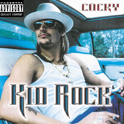 Kid Rock album cover, "Cocky," featuring artist in a car.