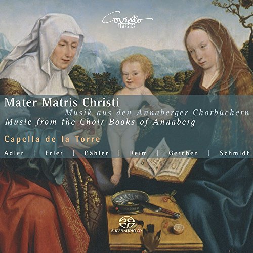 CD cover depicting Mary, Jesus, and a young John the Baptist.