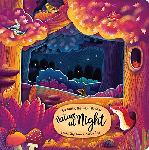 Discovering the Hidden World of Nature at Night (Happy Fox Books) Board Book for Kids Ages 2 to 5 to Learn About Nocturnal Forest Animals - Extra-Thick Board Pages, Fun Facts, and Vocabulary Words
