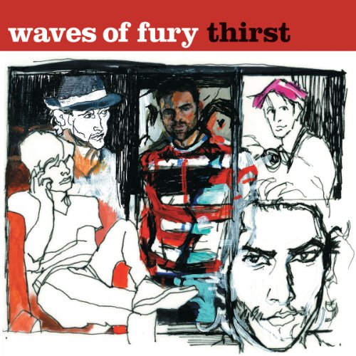 CD cover for “Thirst” featuring sketched portraits of multiple people.