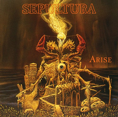 Sepulturaās āAriseā album cover: a grotesque, monstrous figure in a landscape.