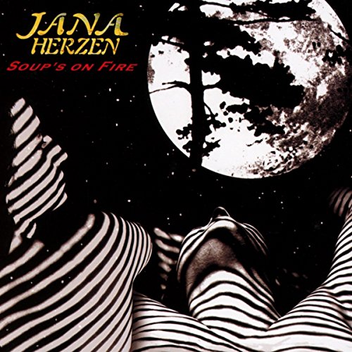 CD cover: Jana Herzen’s “Soup’s on Fire” with moon and zebra stripes.