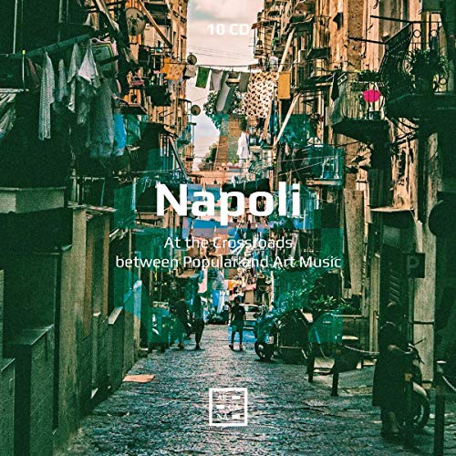 CD cover for “Napoli” featuring a narrow, bustling street scene.