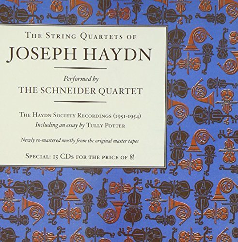 CD case for Haydn string quartets performed by the Schneider Quartet.