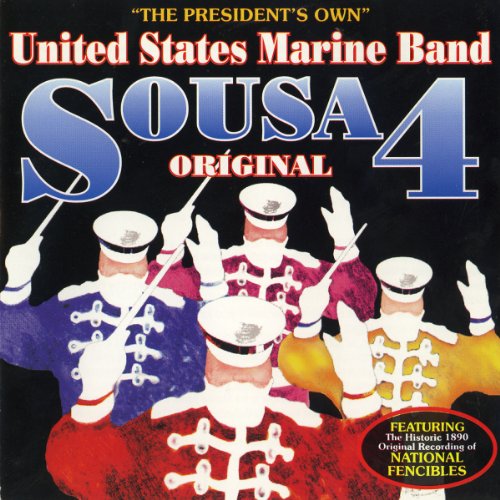 CD cover for “Us Marine Band - SOUSA VOLUME 4” featuring musicians.