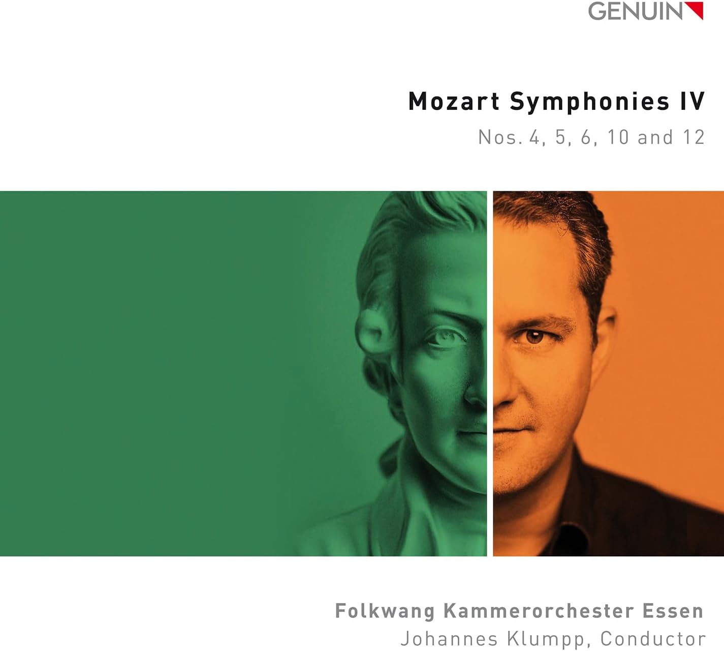 CD cover featuring a split portrait of a man and musical text.