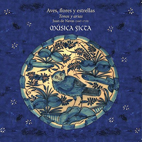 Blue and white CD cover depicting a bird within floral pottery.