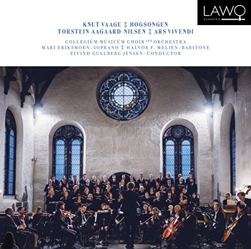 CD cover featuring a choir, orchestra, and stained glass window.