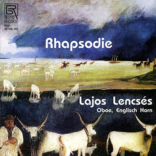 CD cover: pastoral painting with cattle, text “Rhapsodie” and composer’s name.