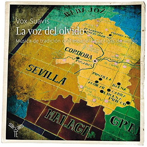 CD cover with a map of Andalusia, Spain, and text in Spanish.