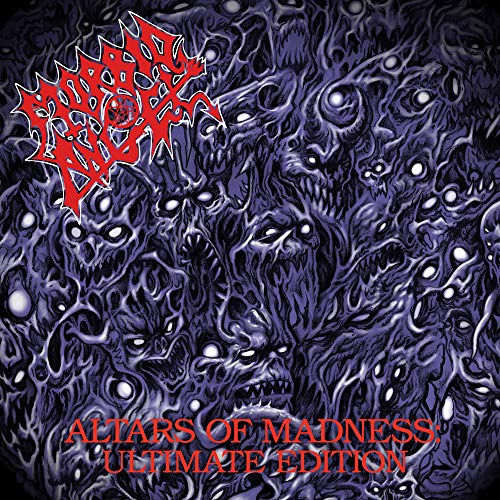 Morbid Angel album cover: grotesque, purple and red demonic imagery.