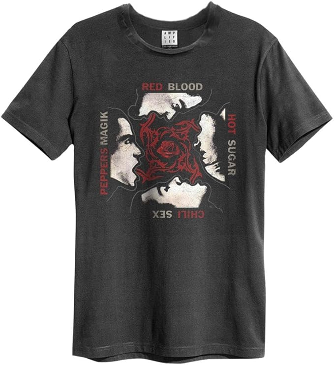 Red Hot Chili Peppers Blood Sugar Sex Magic Amplified Vintage Charcoal Small T Shirt