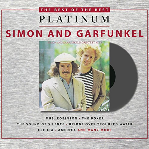 Album cover featuring a photo of Simon and Garfunkel against a metallic background.