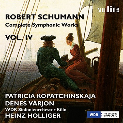 CD cover: couple on a ship, text for Robert Schumann’s symphonies.
