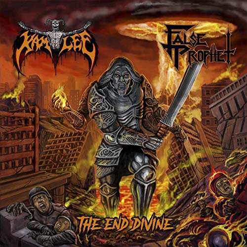 Album cover for Kam Lee/False Prophet: "The End Divine", apocalyptic imagery.