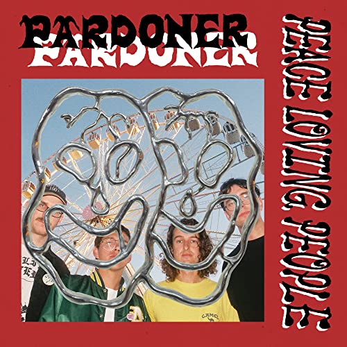 Album cover for Pardoner’s “Peace Loving People” featuring a metal heart frame.