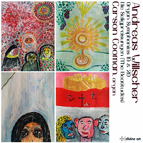 CD cover with four colorful, abstract paintings and text details.
