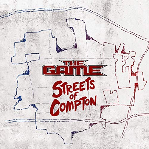 CD cover for The Game’s “Streets Of Compton” with map illustration.