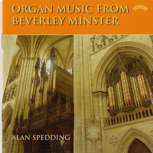 CD cover featuring a large pipe organ inside Beverley Minster.